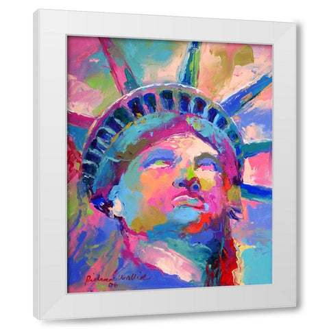 Liberty 5 White Modern Wood Framed Art Print by Wallich, Richard