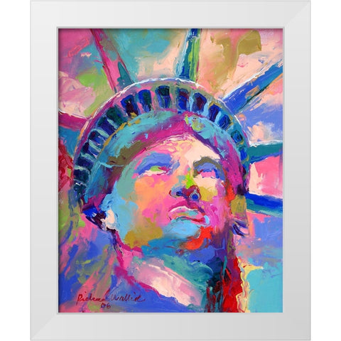 Liberty 5 White Modern Wood Framed Art Print by Wallich, Richard