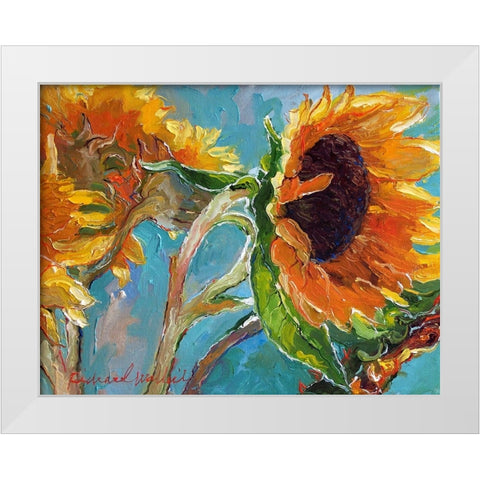 Sun5 White Modern Wood Framed Art Print by Wallich, Richard