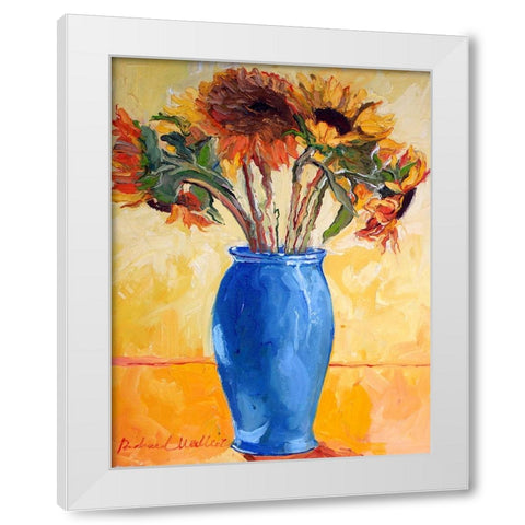 Sunf White Modern Wood Framed Art Print by Wallich, Richard
