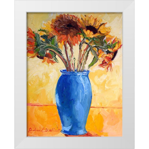 Sunf White Modern Wood Framed Art Print by Wallich, Richard