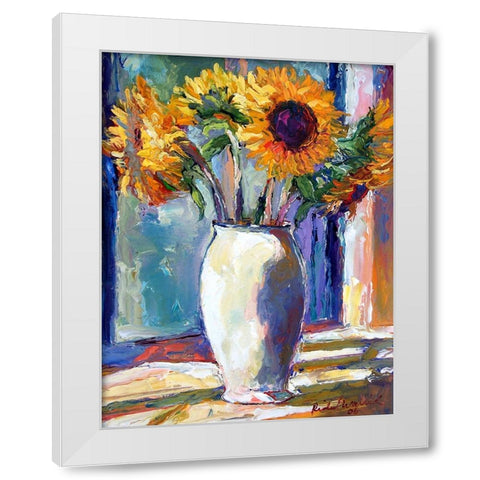 Sunny White Modern Wood Framed Art Print by Wallich, Richard