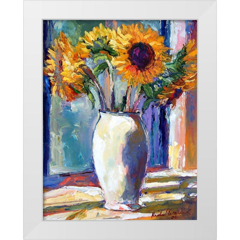 Sunny White Modern Wood Framed Art Print by Wallich, Richard