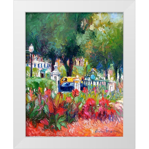 Boston 5 White Modern Wood Framed Art Print by Wallich, Richard