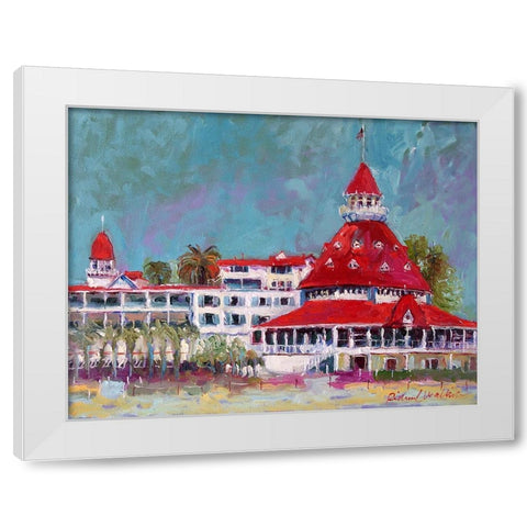 Delaware White Modern Wood Framed Art Print by Wallich, Richard