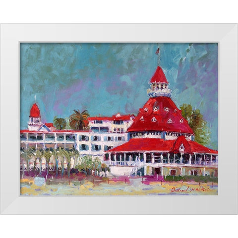 Delaware White Modern Wood Framed Art Print by Wallich, Richard
