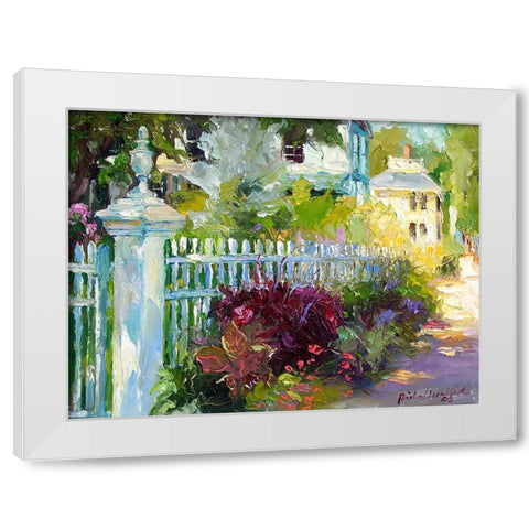 Flowers 3 White Modern Wood Framed Art Print by Wallich, Richard