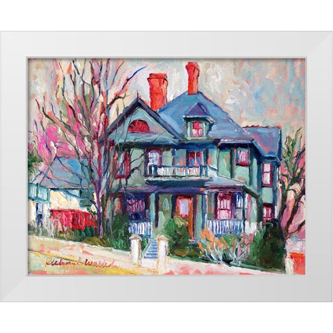 Green House White Modern Wood Framed Art Print by Wallich, Richard