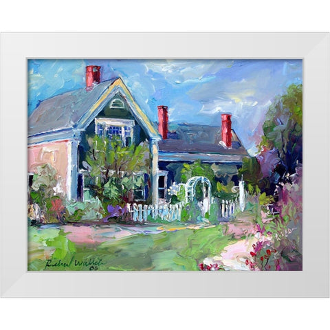 House 12 White Modern Wood Framed Art Print by Wallich, Richard
