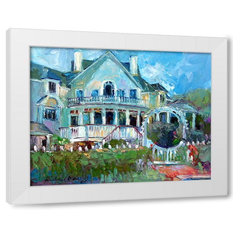 Mansion 2 White Modern Wood Framed Art Print by Wallich, Richard