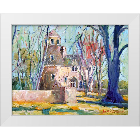 Tan House White Modern Wood Framed Art Print by Wallich, Richard