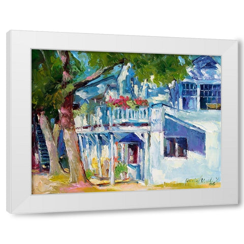 White House White Modern Wood Framed Art Print by Wallich, Richard