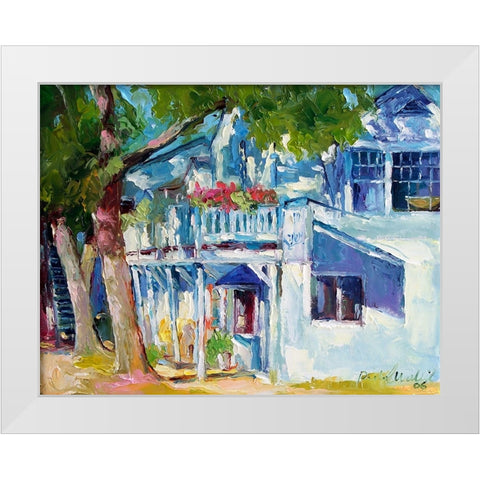 White House White Modern Wood Framed Art Print by Wallich, Richard