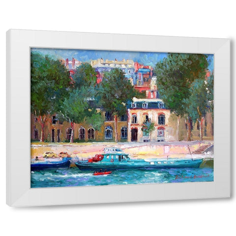 Paris 3 White Modern Wood Framed Art Print by Wallich, Richard