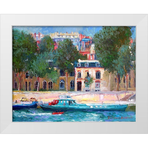 Paris 3 White Modern Wood Framed Art Print by Wallich, Richard