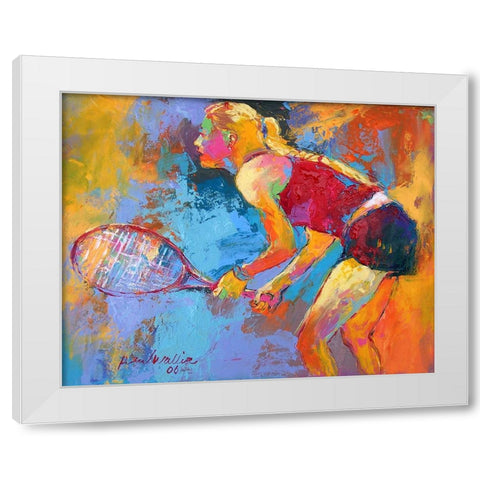 Tennis White Modern Wood Framed Art Print by Wallich, Richard