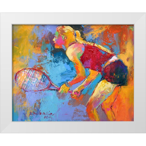 Tennis White Modern Wood Framed Art Print by Wallich, Richard