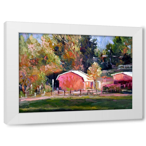 Disk White Modern Wood Framed Art Print by Wallich, Richard