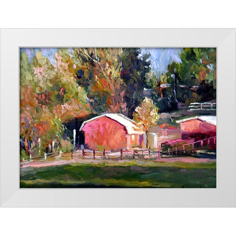 Disk White Modern Wood Framed Art Print by Wallich, Richard