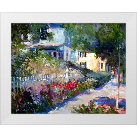 Yellow White Modern Wood Framed Art Print by Wallich, Richard