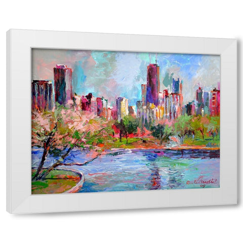 Cityscape 2 White Modern Wood Framed Art Print by Wallich, Richard