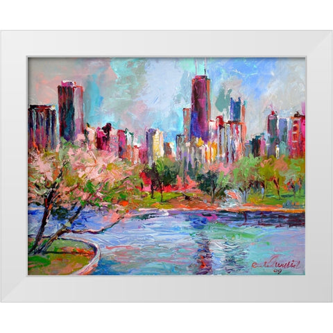 Cityscape 2 White Modern Wood Framed Art Print by Wallich, Richard