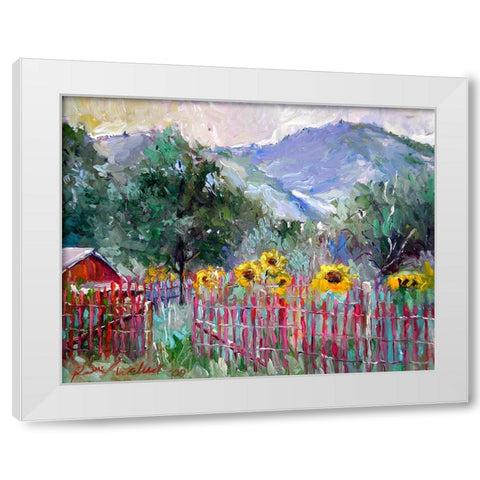 Foothills White Modern Wood Framed Art Print by Wallich, Richard