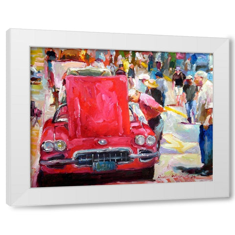 Vette White Modern Wood Framed Art Print by Wallich, Richard