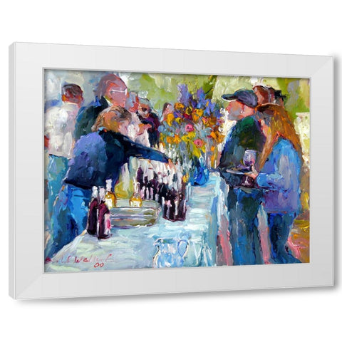 Wine White Modern Wood Framed Art Print by Wallich, Richard
