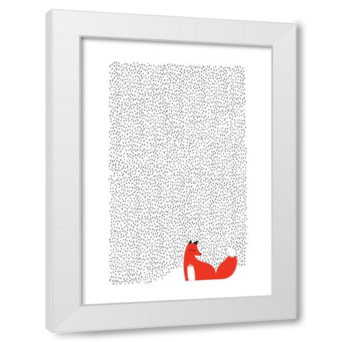 Black Grass White Modern Wood Framed Art Print by Farkas, Robert