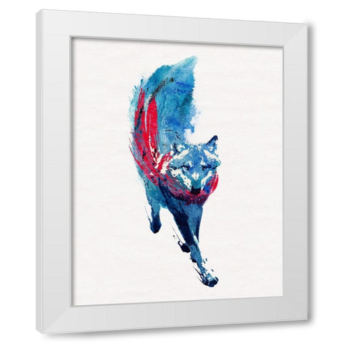 Lupus Lupus White Modern Wood Framed Art Print by Farkas, Robert