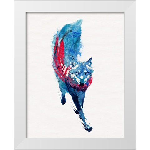 Lupus Lupus White Modern Wood Framed Art Print by Farkas, Robert