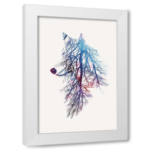 My Roots White Modern Wood Framed Art Print by Farkas, Robert