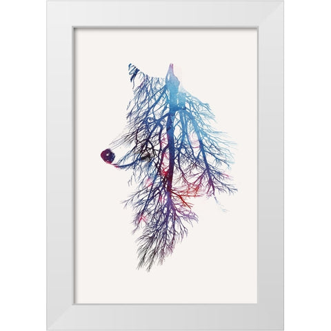 My Roots White Modern Wood Framed Art Print by Farkas, Robert