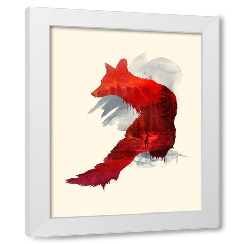 Bad Memories White Modern Wood Framed Art Print by Farkas, Robert