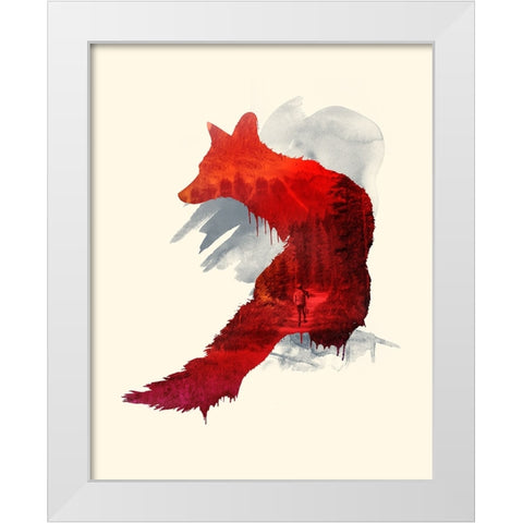 Bad Memories White Modern Wood Framed Art Print by Farkas, Robert