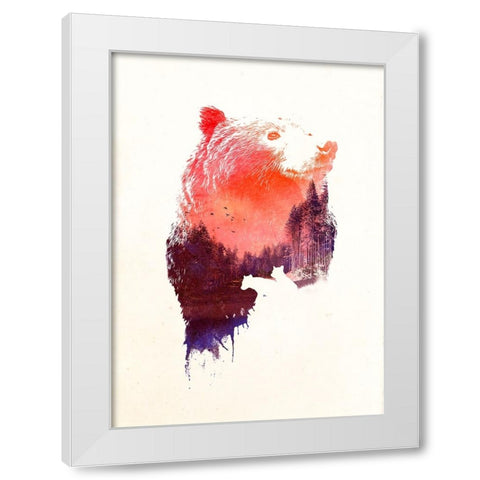 Love Forever White Modern Wood Framed Art Print by Farkas, Robert