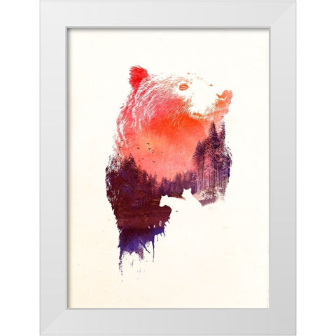 Love Forever White Modern Wood Framed Art Print by Farkas, Robert