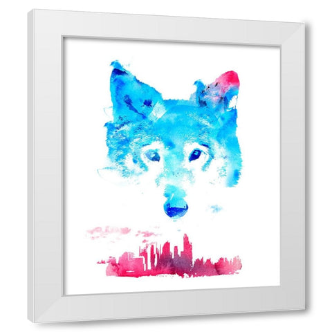 The Guardian White Modern Wood Framed Art Print by Farkas, Robert