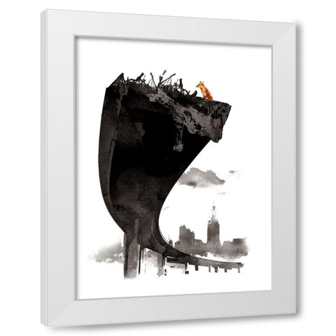 The Last Of Us White Modern Wood Framed Art Print by Farkas, Robert