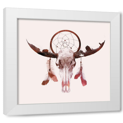 Deadly Desert White Modern Wood Framed Art Print by Farkas, Robert