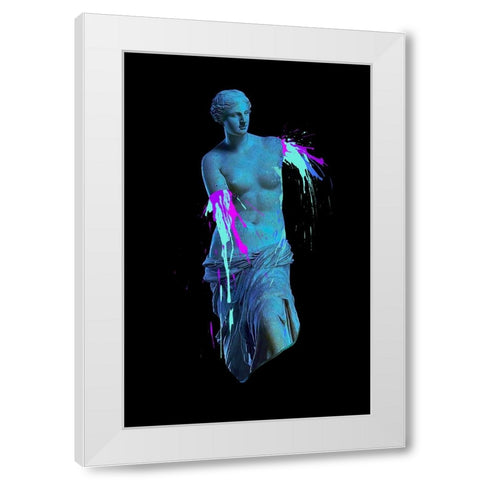 Ancient Accident White Modern Wood Framed Art Print by Farkas, Robert