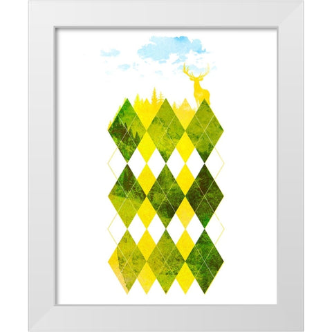 Elegant Forest White Modern Wood Framed Art Print by Farkas, Robert