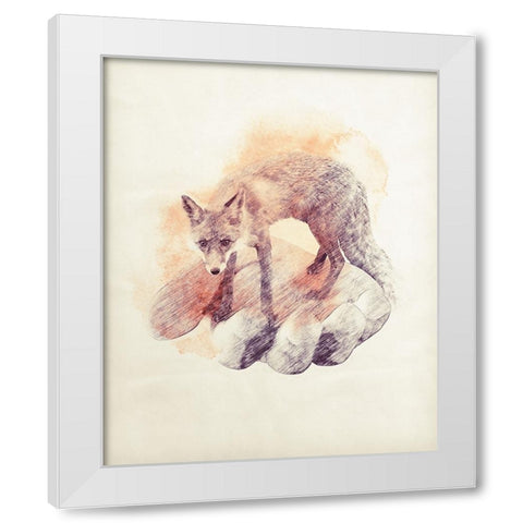 Im In Your Hands Now 3 White Modern Wood Framed Art Print by Farkas, Robert