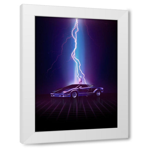 Legendary Moment White Modern Wood Framed Art Print by Farkas, Robert