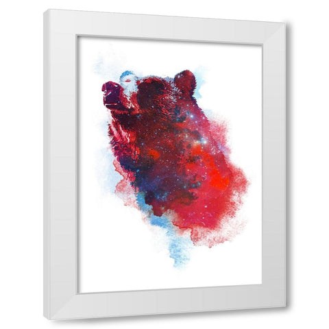 The Great Explorer White Modern Wood Framed Art Print by Farkas, Robert