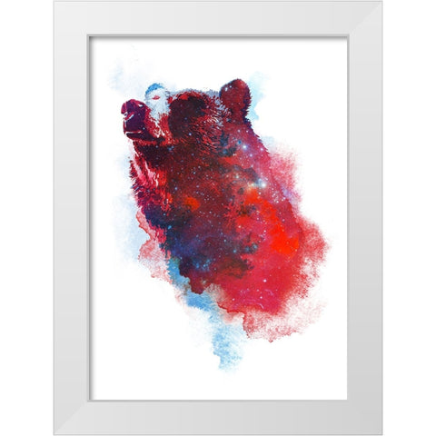 The Great Explorer White Modern Wood Framed Art Print by Farkas, Robert