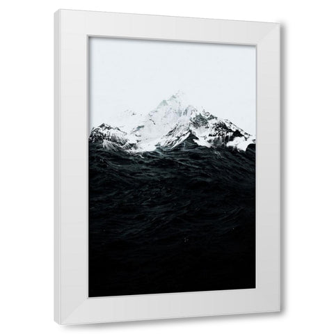 Those Waves Were Like Mountains White Modern Wood Framed Art Print by Farkas, Robert