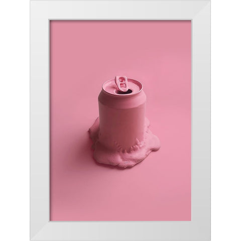 Melting Memories 01 White Modern Wood Framed Art Print by Farkas, Robert