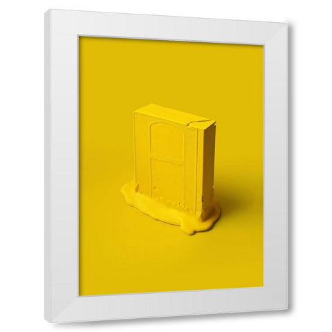 Melting Memories 02 White Modern Wood Framed Art Print by Farkas, Robert